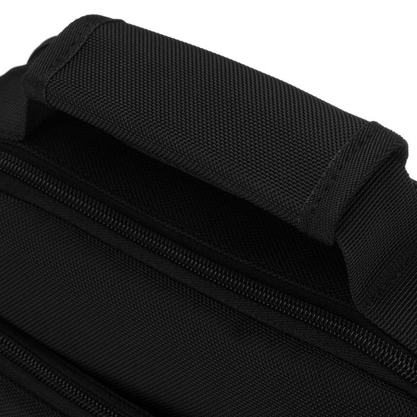 Peterson vyriška dviejų skyrių juoda „Cordura“ rankinė per petį su užtrauktuku RP18