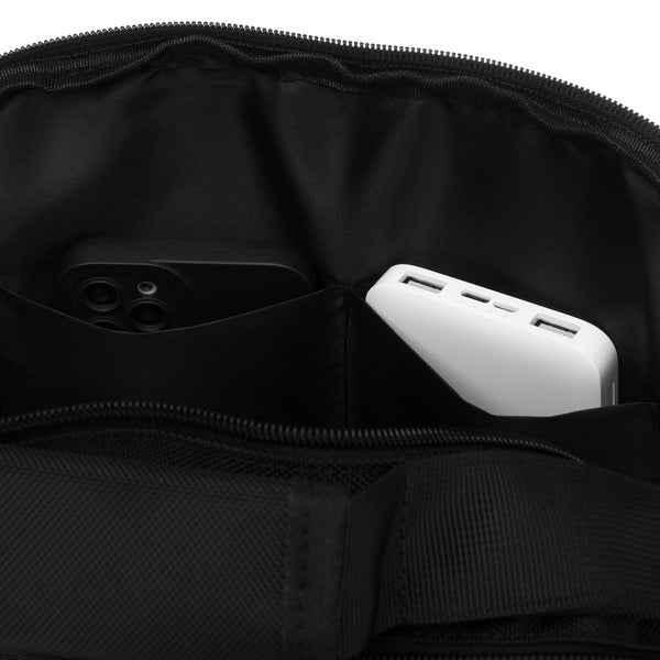 Peterson vyriška dviejų skyrių juoda „Cordura“ rankinė per petį su užtrauktuku RP18