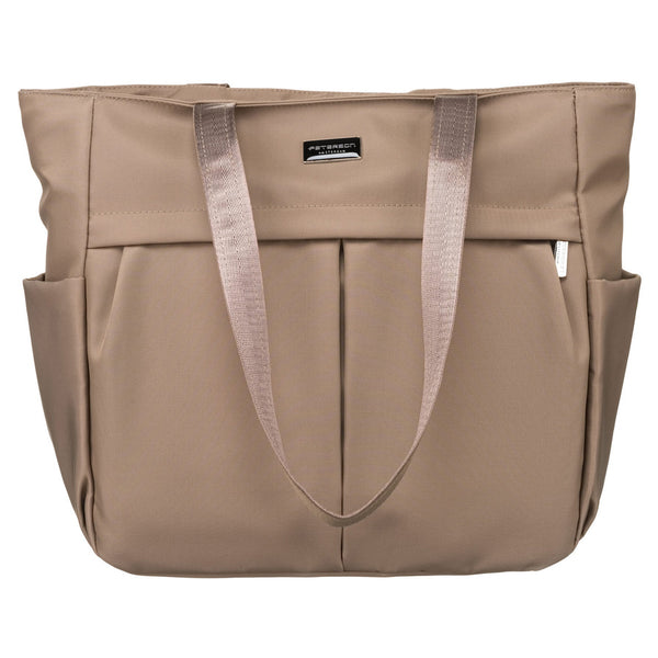 Peterson moteriška kasdienė shopper tipo rankinė A4 formato, smėlio, dirbtinė oda RM1