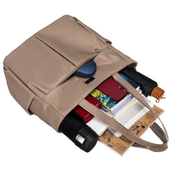Peterson moteriška kasdienė shopper tipo rankinė A4 formato, smėlio, dirbtinė oda RM1