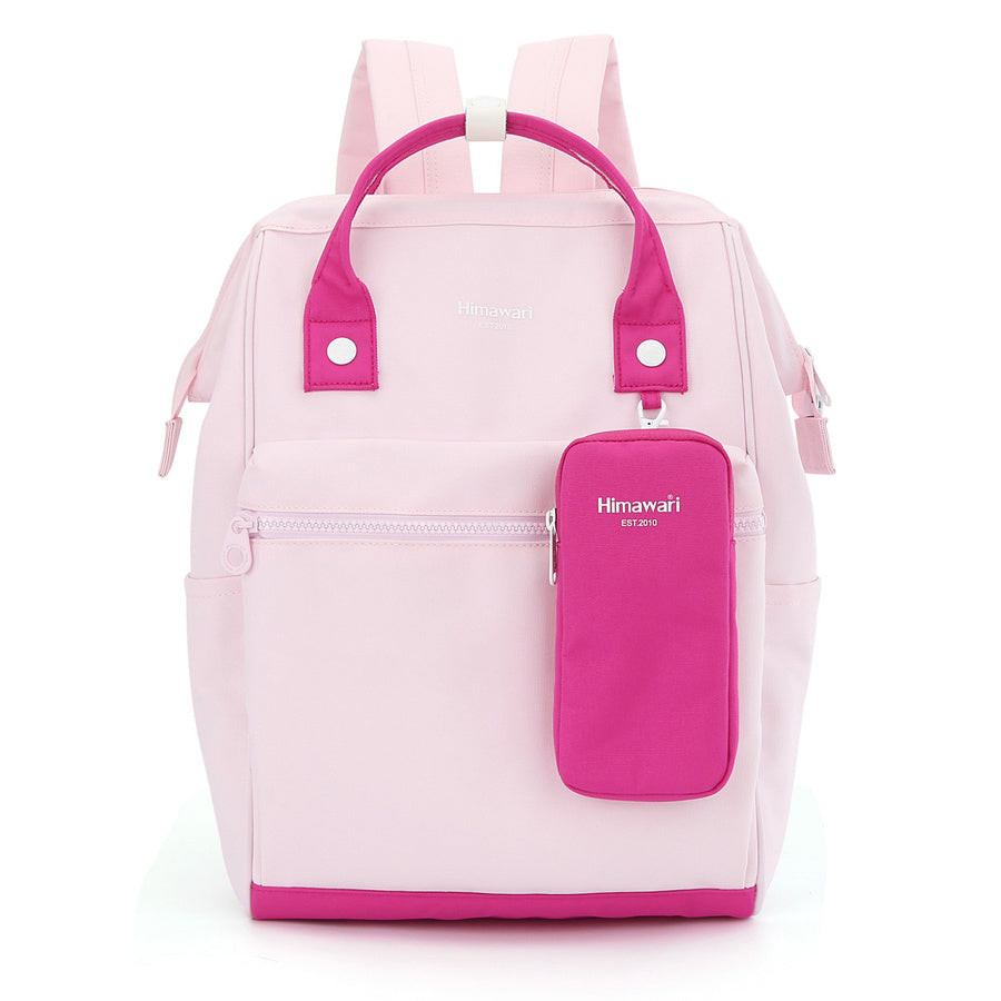 Rožinė „Himawari“ kuprinė nešiojamam kompiuteriui ir planšetei, tekstilinė RT41