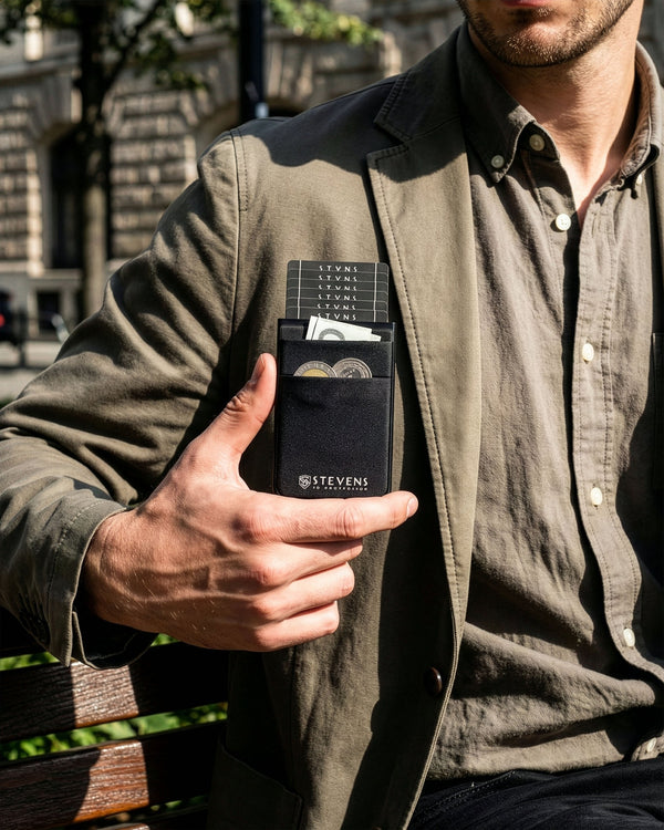 Vyriškas kortelių dėklas Stevens FN6 S10