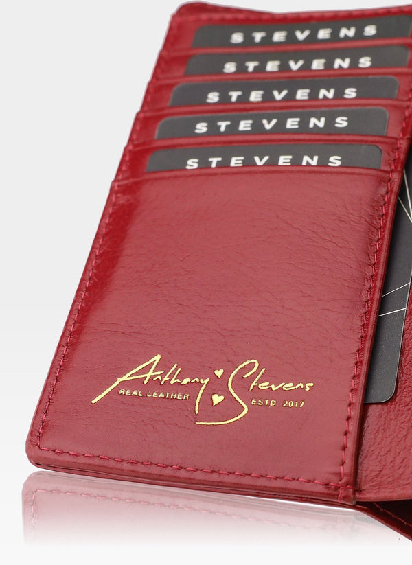 Moteriška odinė piniginė STEVENS su RFID apsauga D1875