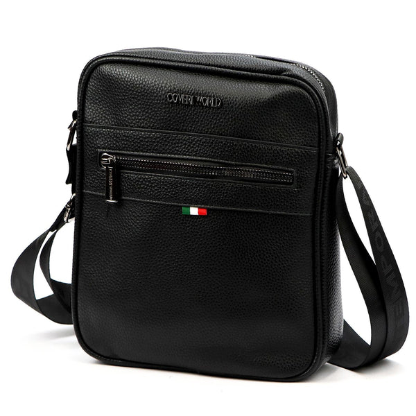 Vyriška diržinė rankinė Coveri World CW8362, juoda, eko oda