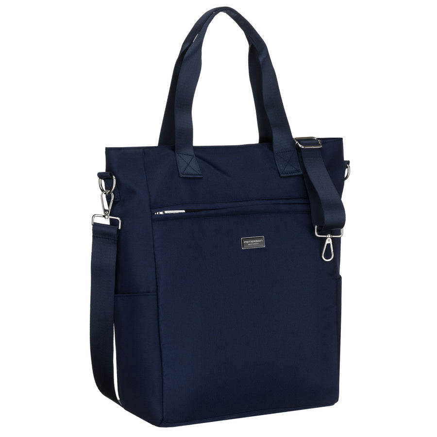 Moteriška „Peterson“ vieno skyriaus rankinė su užtrauktuku, tamsiai mėlyna P32