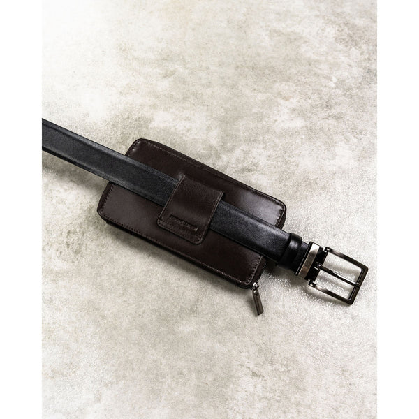 Natūralios odos delninė/piniginė vyrams Rovicky, ruda 043-NBAR