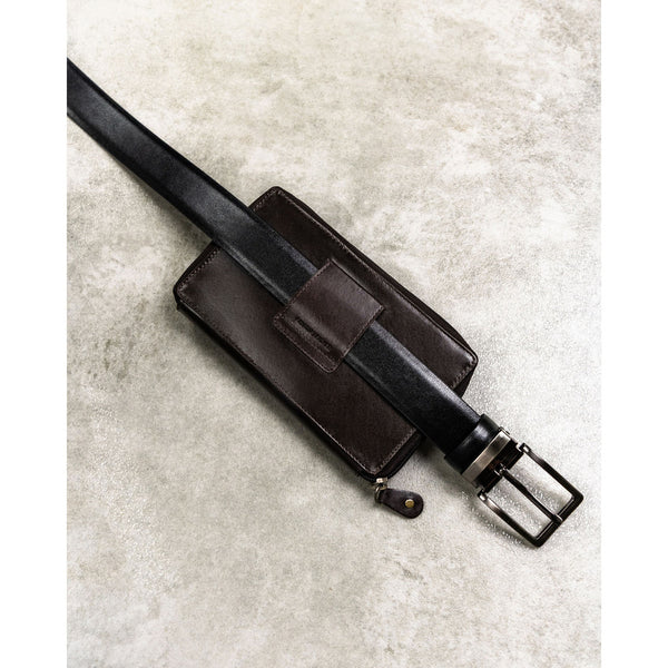 Natūralios odos delninė/piniginė vyrams Rovicky, ruda