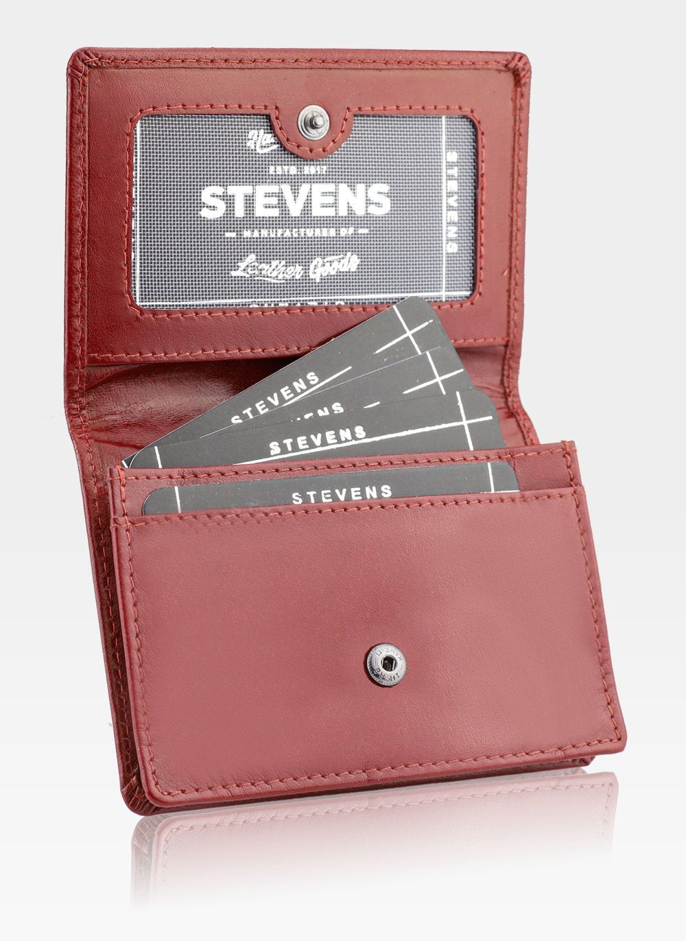 Odinis vizitinių kortelių dėklas STEVENS, raudonas