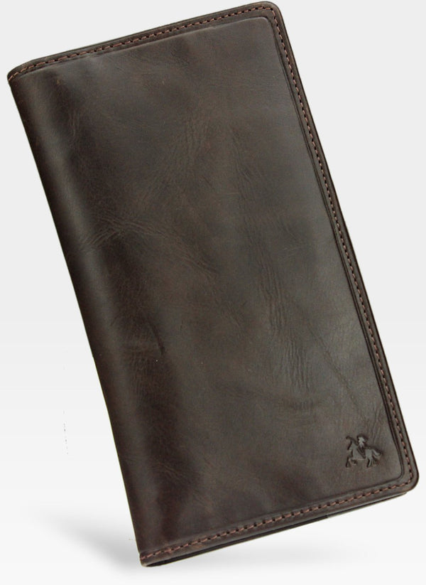 Piniginė-Kortelių dėklas Visconti iš natūralios odos su RFID apsauga, tamsiai rudas