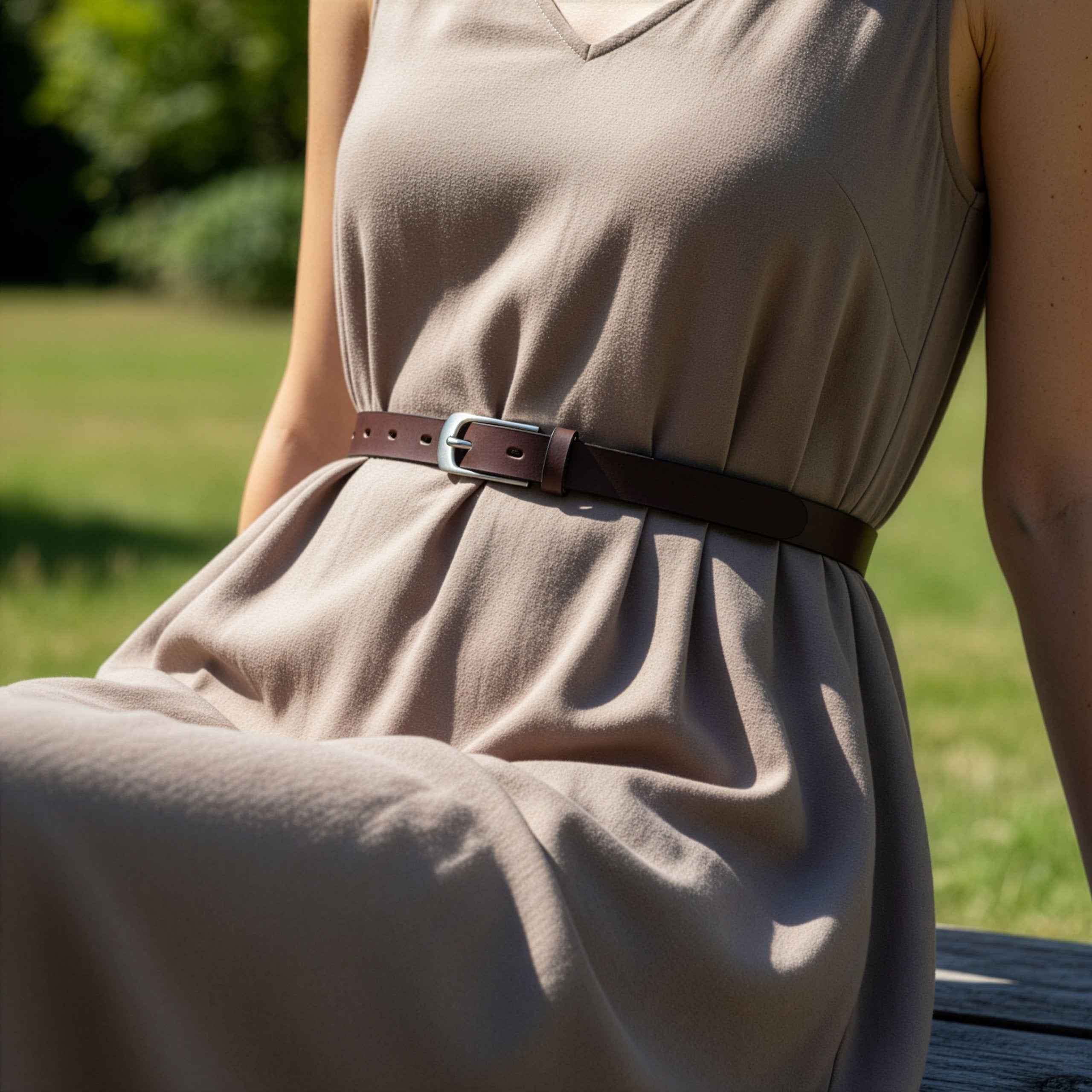 Odinis diržas Stevens, rudas