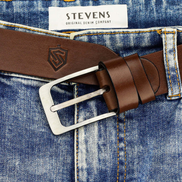 Vyriškas odinis diržas STEVENS D47