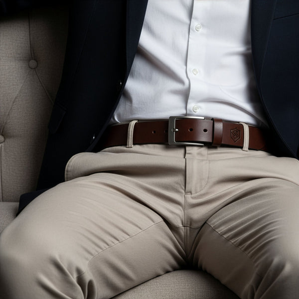Vyriškas odinis diržas STEVENS D47