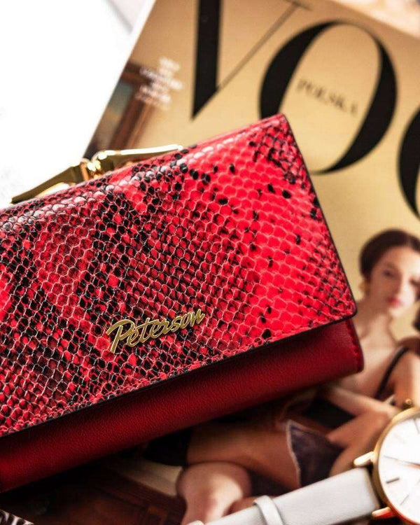 Maža moteriška piniginė Peterson M41, raudona N64