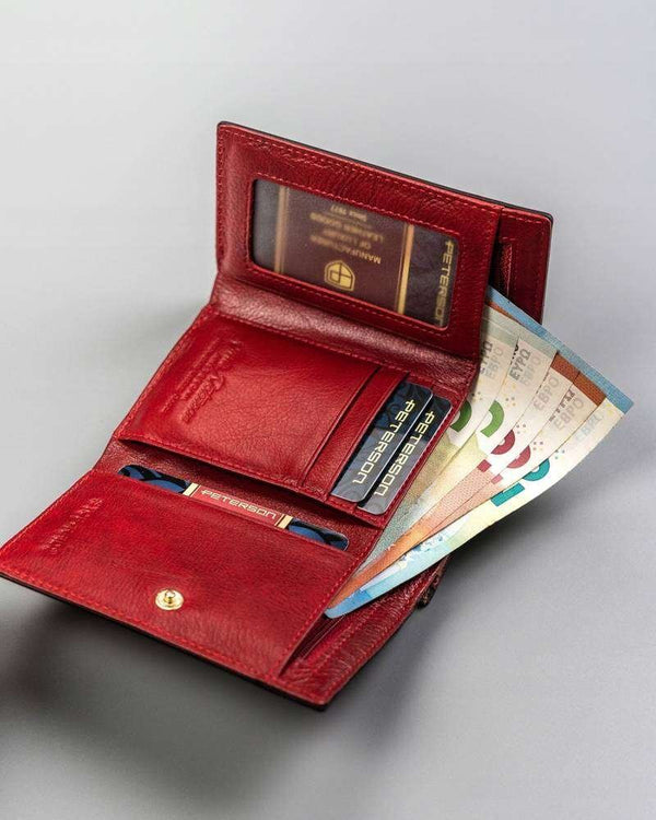 Maža moteriška piniginė Peterson M41, raudona N64