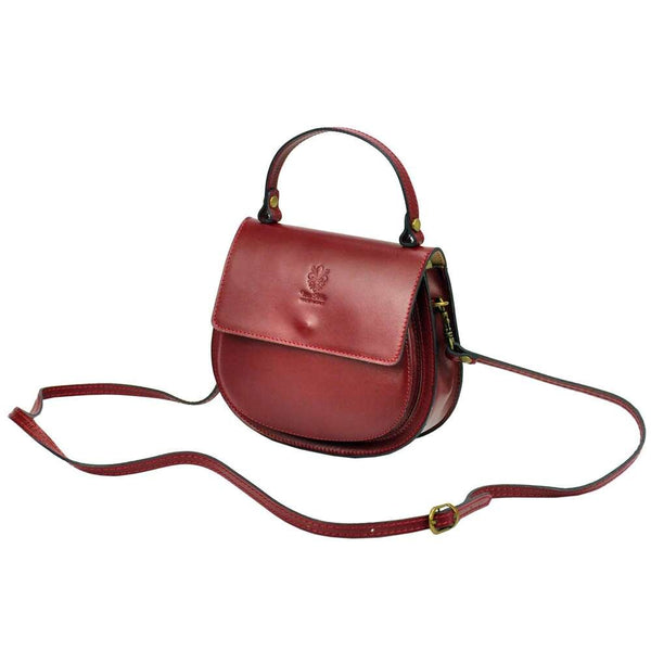 Moteriška elegantiška natūralios odos rankinė Gregorio 511, tamsiai ruda