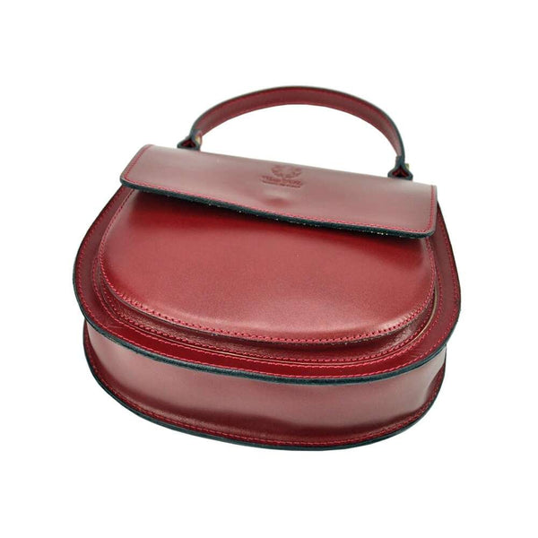 Moteriška elegantiška natūralios odos rankinė Gregorio 511, tamsiai ruda