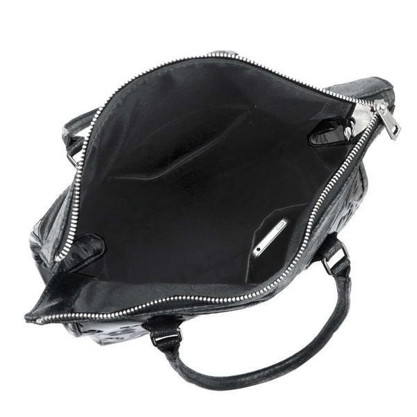 Moteriška odinė rankinė Luka 20-054, juoda, didelė