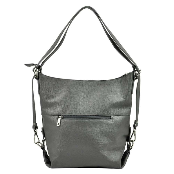 Moteriška odinė rankinė Patrizia 19-001, tamsiai mėlyna, didelė, A4 formatui