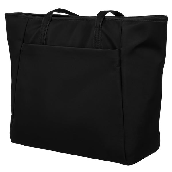 „Peterson“ moteriška shopper tipo rankinė nešiojamam kompiuteriui su rankenomis, juoda, dirbtinė oda RM7
