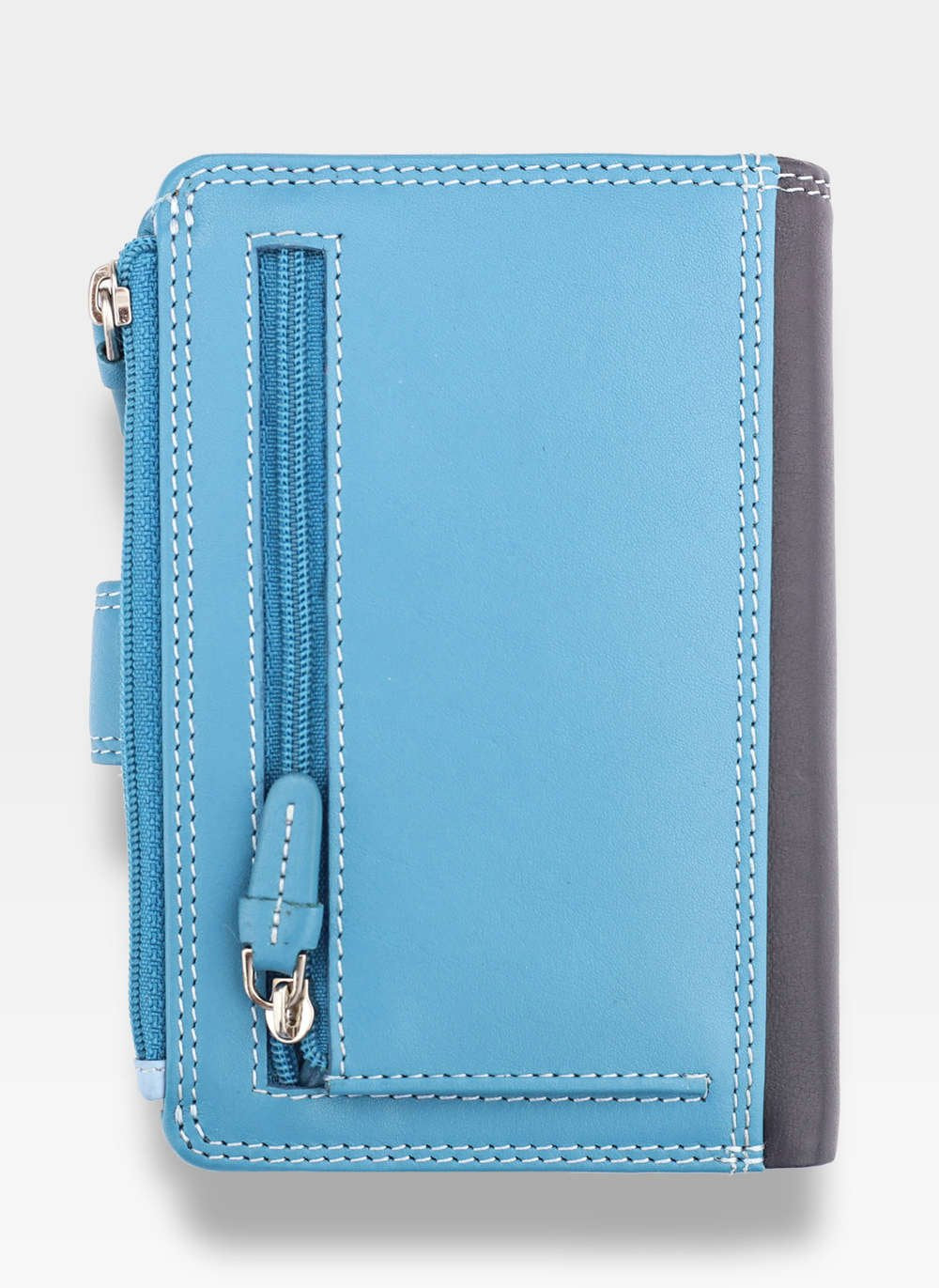 Natūralios odos piniginė moterims Visconti RB-97, mėlyna N17