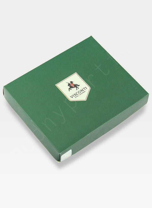 Vyriška odinė piniginė Visconti 702 Hunter, ruda S173