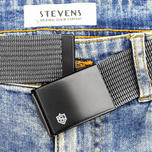 2 diržų komplektas STEVENS juodas + pilkas, 135cm XL, universalus D211