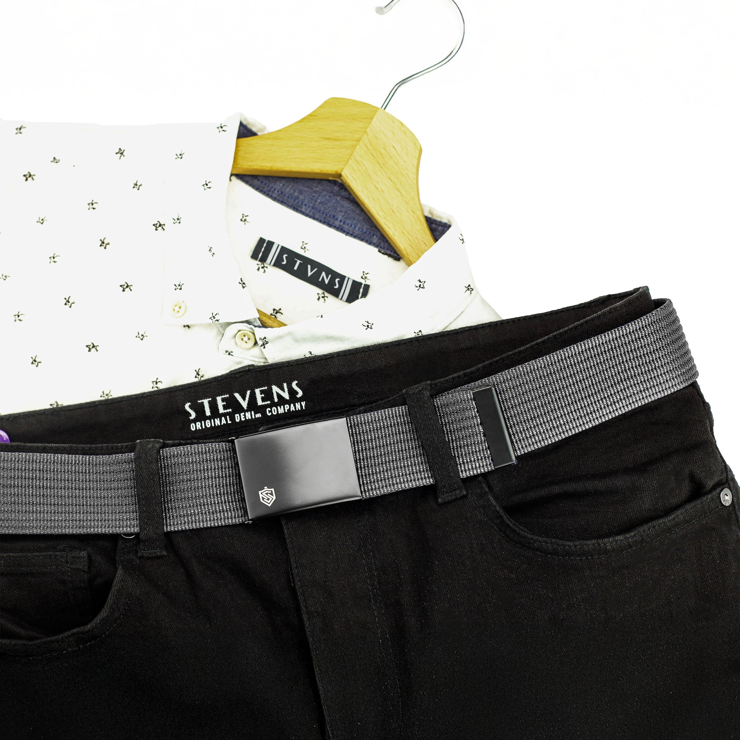 2 diržų komplektas STEVENS juodas + pilkas, 135cm XL, universalus D211