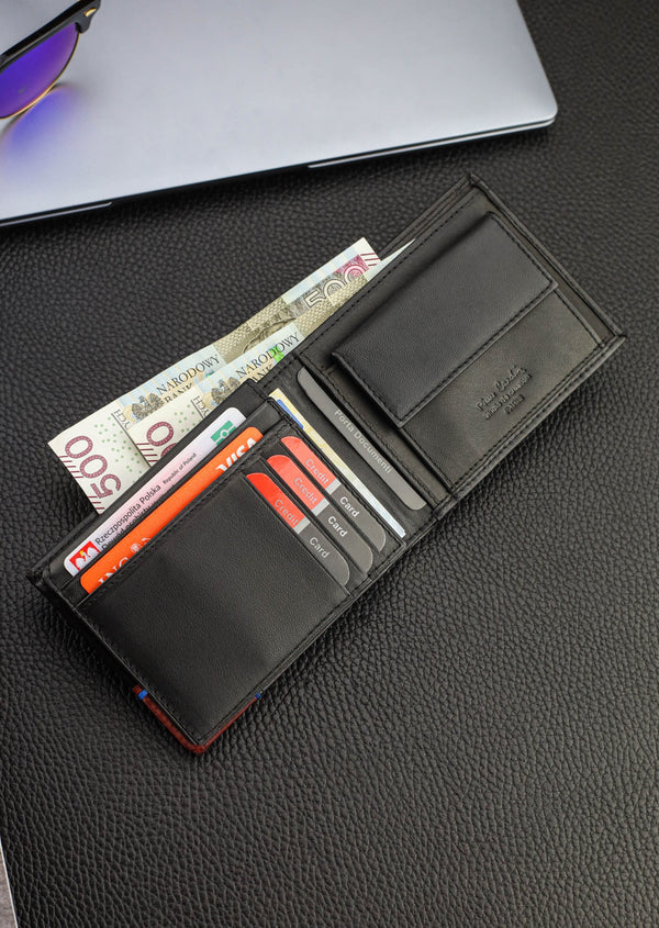 Dovanų rinkinys vyrams: odinė piniginė Pierre Cardin RFID, odinis diržas 75TILAK8806