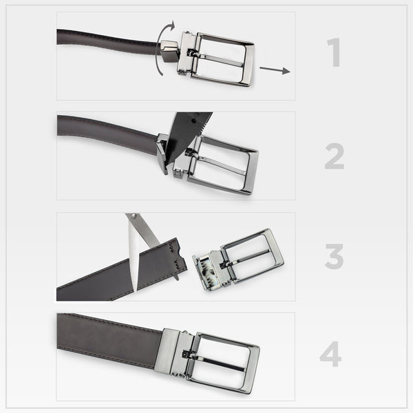 Dovanų rinkinys vyrams: odinė piniginė Pierre Cardin RFID, odinis diržas 75TILAK8806BL