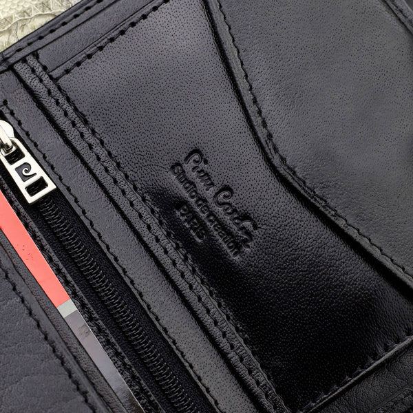 Dovanų rinkinys vyrams: odinė piniginė Pierre Cardin RFID ir diržas Stevens 623206