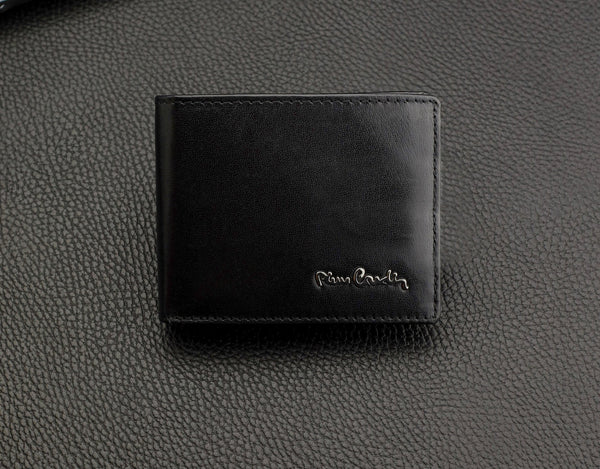 Dovanų rinkinys vyrams: odinė piniginė Pierre Cardin RFID ir diržas Stevens 323206