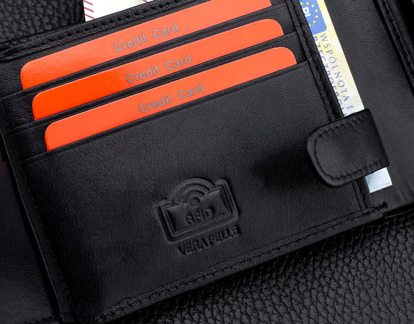 Dovanų rinkinys vyrams: odinė piniginė Pierre Cardin RFID ir diržas Stevens 423206