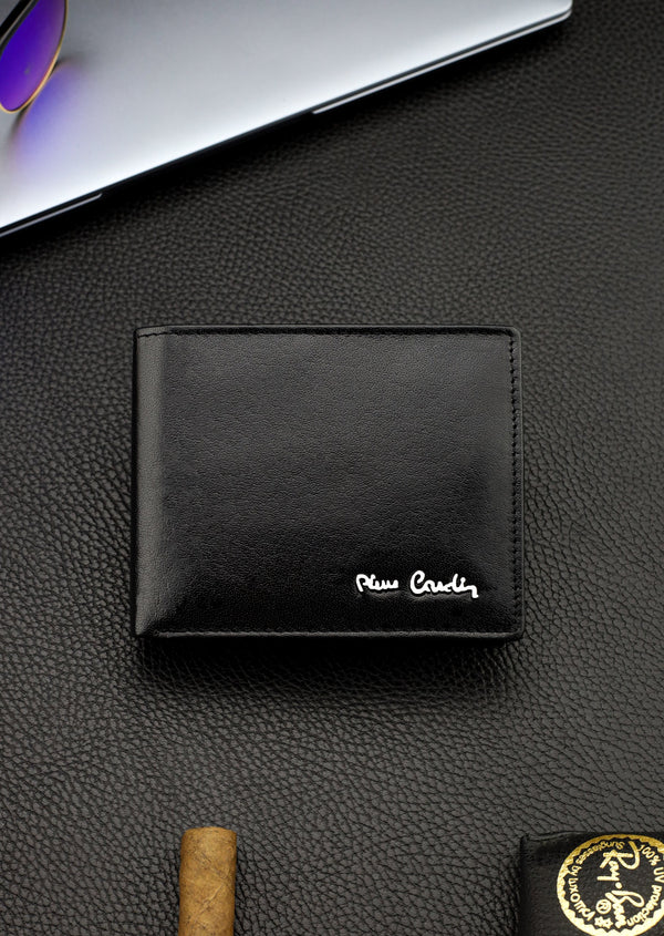 Dovanų rinkinys vyrams: odinė piniginė Pierre Cardin RFID ir diržas Stevens 423206