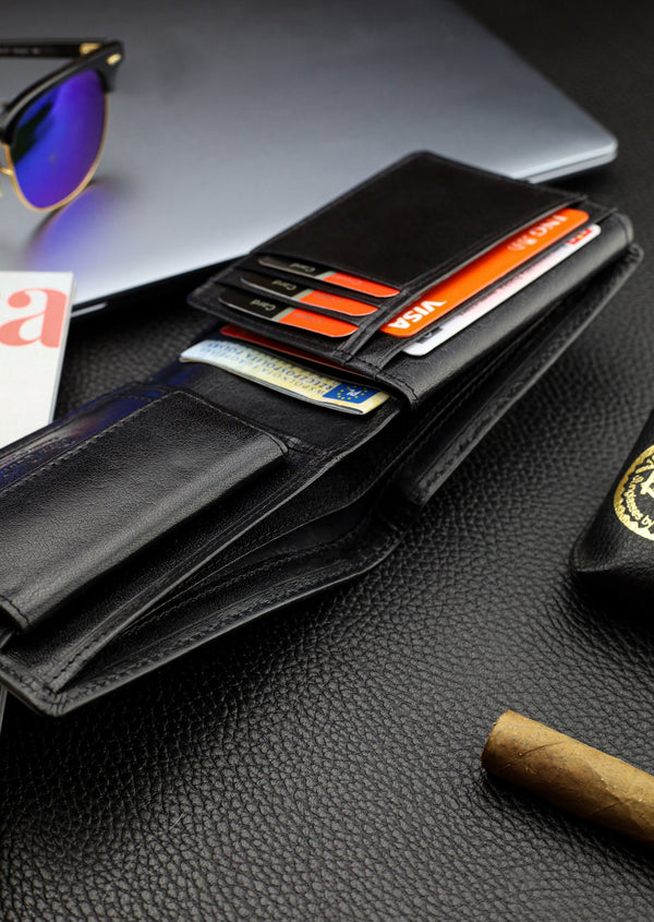 Dovanų rinkinys vyrams: odinė piniginė Pierre Cardin RFID ir diržas Stevens 6088206