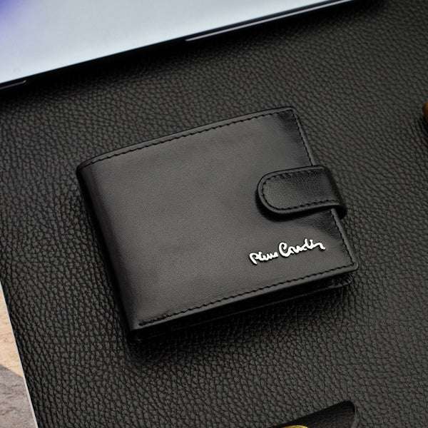 Dovanų rinkinys vyrams: odinė piniginė Pierre Cardin RFID ir diržas Stevens A5288206