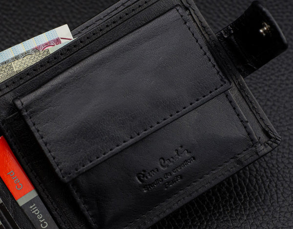 Dovanų rinkinys vyrams: odinė piniginė Pierre Cardin RFID ir diržas Stevens 5288206