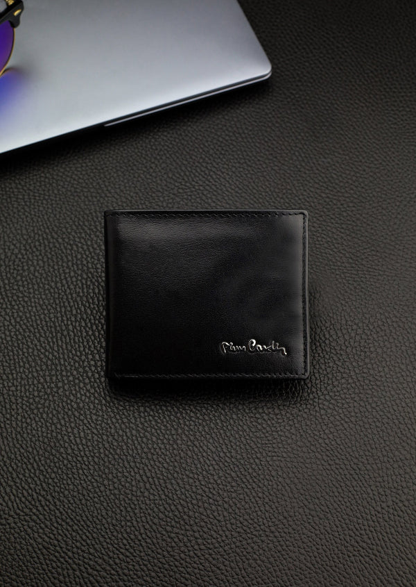 Dovanų rinkinys vyrams: odinė piniginė Pierre Cardin RFID ir diržas Stevens 5288206