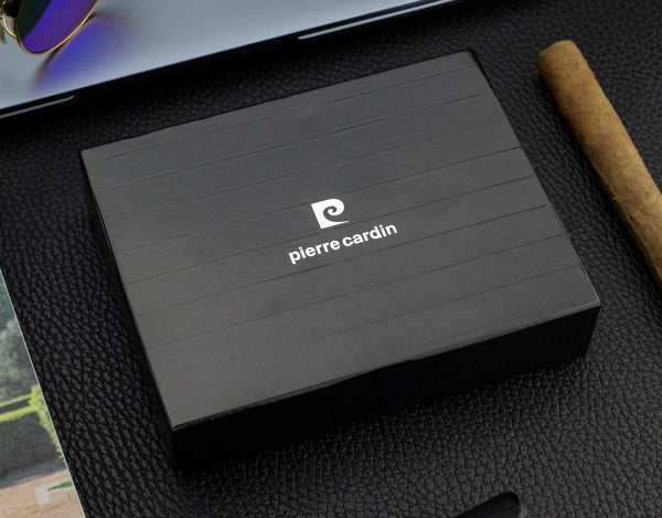 Dovanų rinkinys vyrams: odinė piniginė Pierre Cardin RFID ir diržas Stevens 5288206