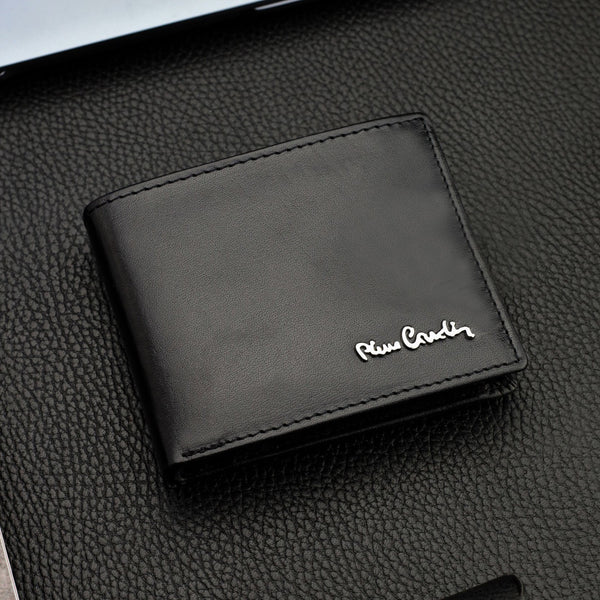 Dovanų rinkinys vyrams: odinė piniginė Pierre Cardin RFID ir diržas Stevens 5288206