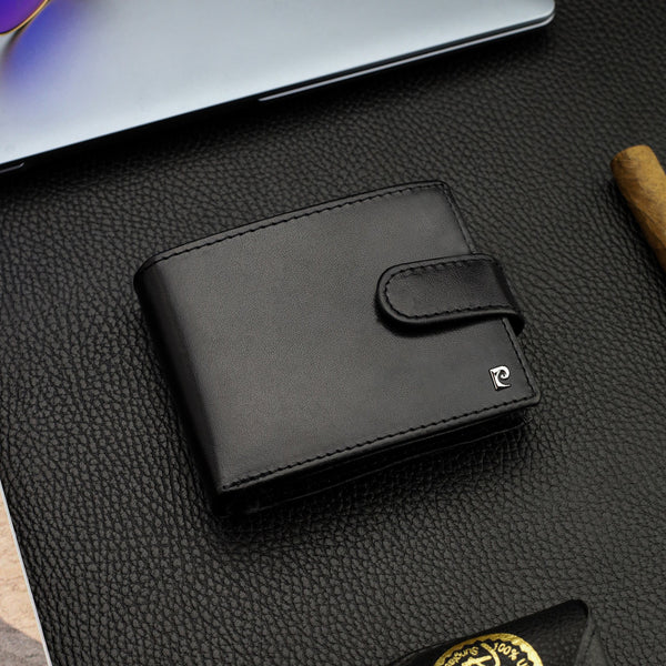 Dovanų rinkinys vyrams: odinė piniginė Pierre Cardin RFID ir diržas Stevens A323306