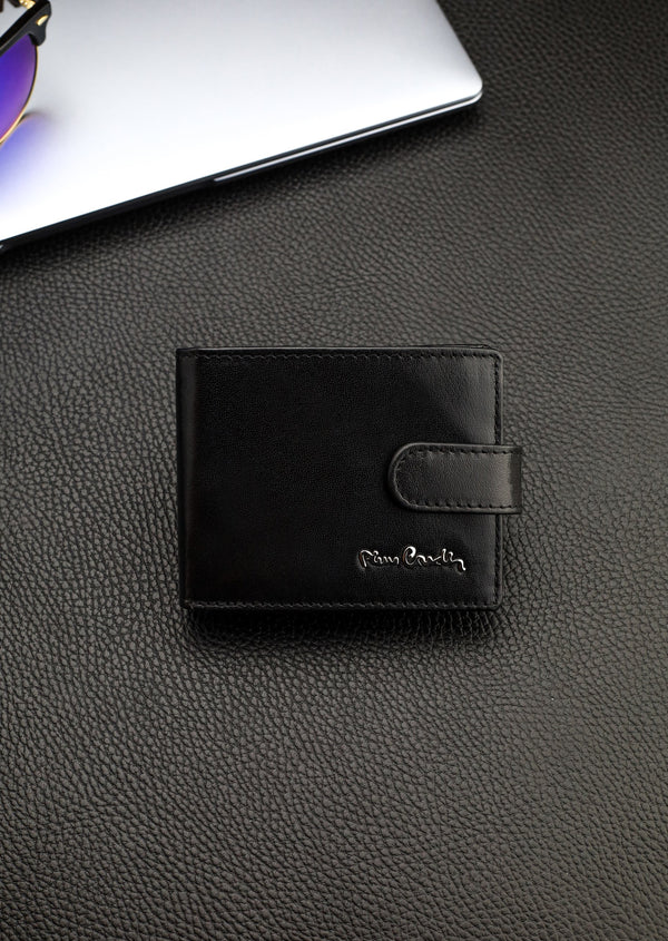 Dovanų rinkinys vyrams: odinė piniginė Pierre Cardin RFID ir diržas Stevens A423206 N523