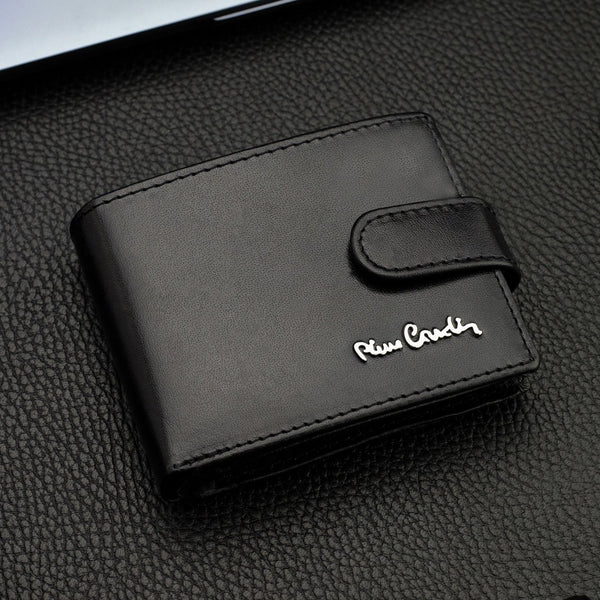 Dovanų rinkinys vyrams: odinė piniginė Pierre Cardin RFID ir diržas Stevens A423206 N523