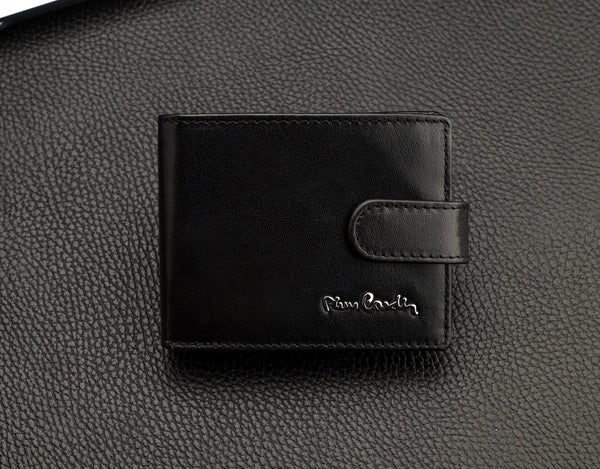Dovanų rinkinys vyrams: odinė piniginė Pierre Cardin RFID ir diržas Stevens A423206 N523
