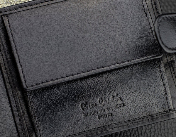 Dovanų rinkinys vyrams: odinė piniginė Pierre Cardin RFID ir diržas Stevens A423206 N523