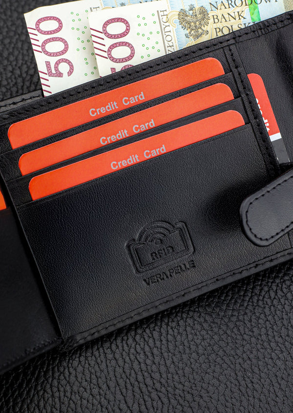 Dovanų rinkinys vyrams: odinė piniginė Pierre Cardin RFID ir diržas Stevens A423206 N523