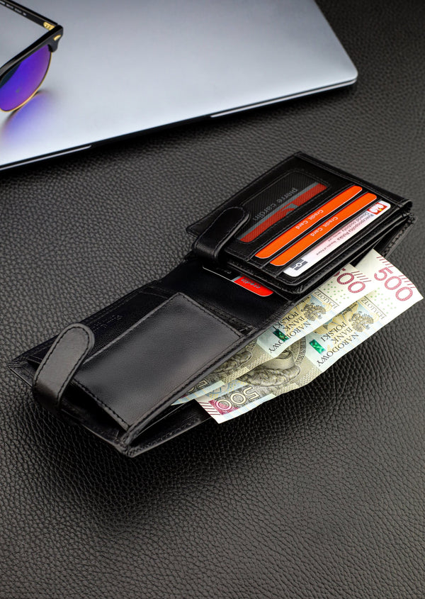 Dovanų rinkinys vyrams: odinė piniginė Pierre Cardin RFID ir diržas Stevens A423206 N523