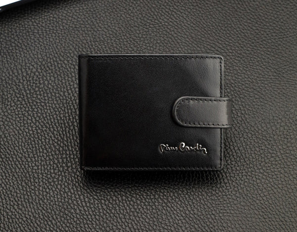 Dovanų rinkinys vyrams: odinė piniginė Pierre Cardin RFID ir diržas STEVENS A323206 N526