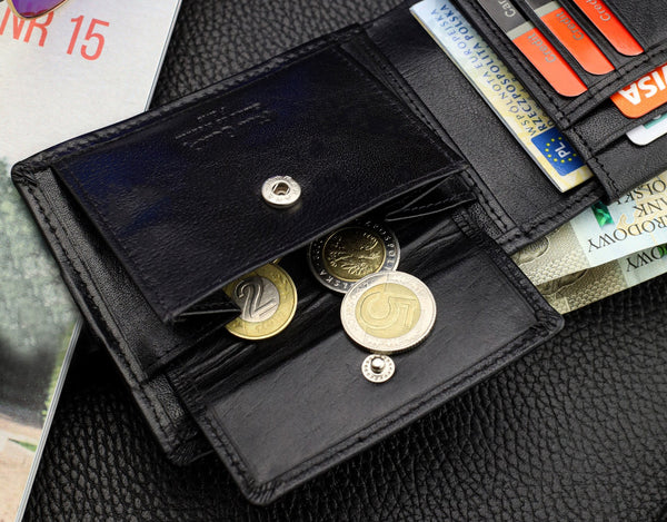 Dovanų rinkinys vyrams: odinė piniginė Pierre Cardin RFID ir diržas Stevens 6088206 N525