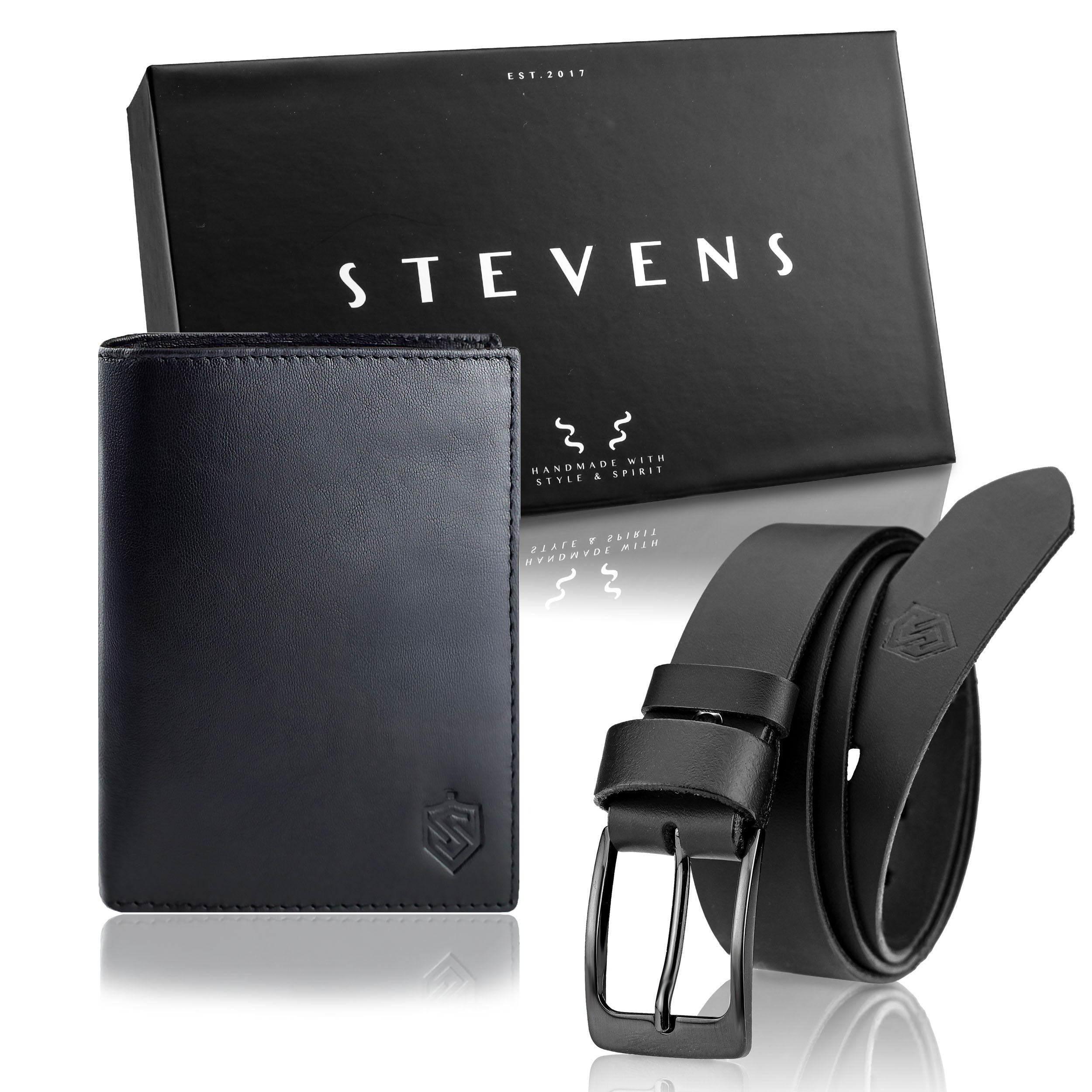 Dovanų rinkinys: piniginė ir diržas Stevens, dėžutėje 326