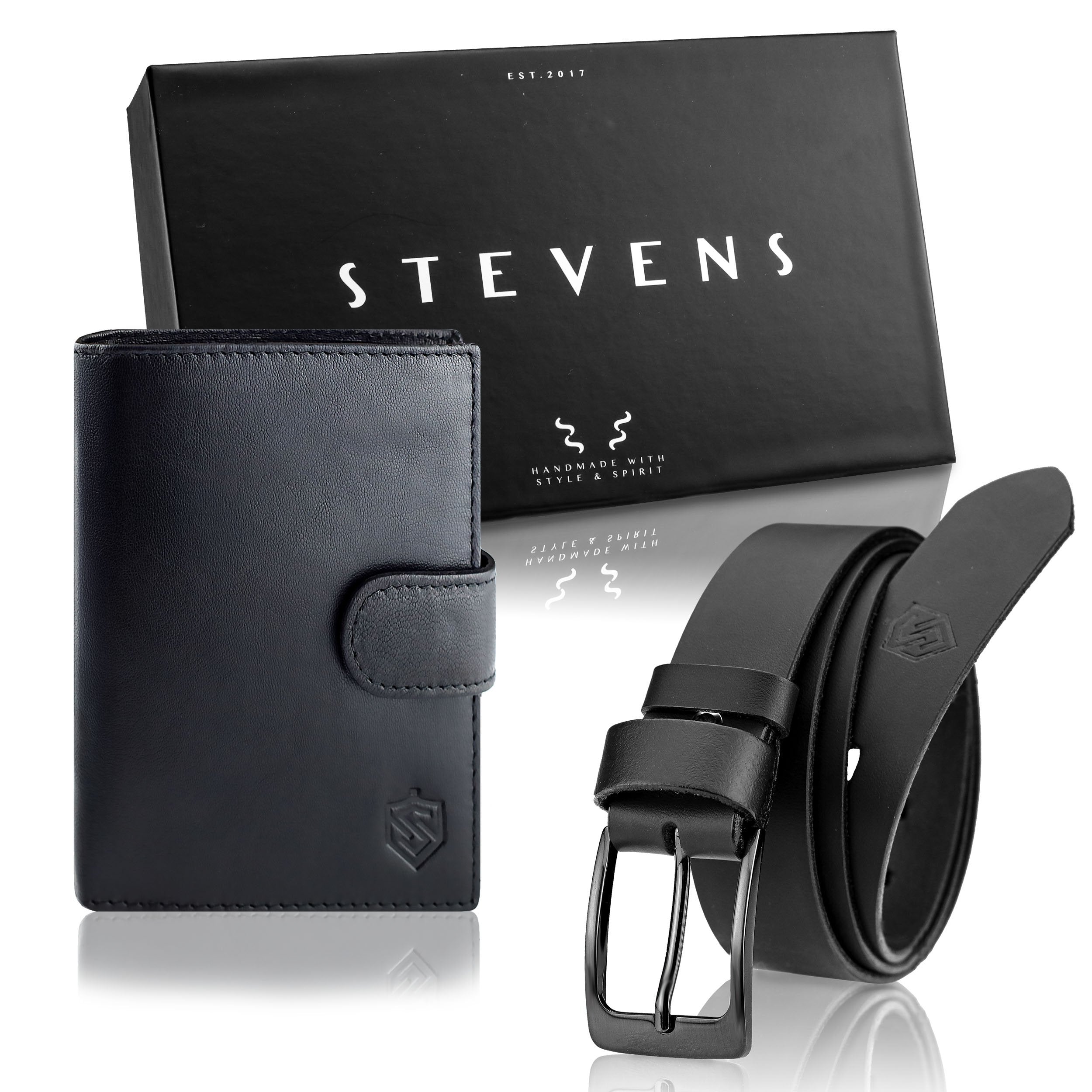 Dovanų rinkinys: piniginė ir diržas Stevens, dėžutėje 326A